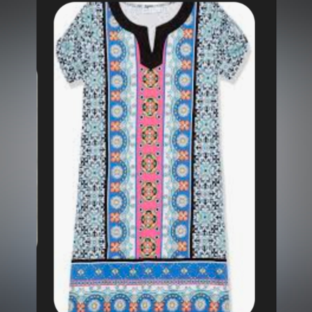 NWT Rafaella Multicolor Dress SP - Picture 4 of 4